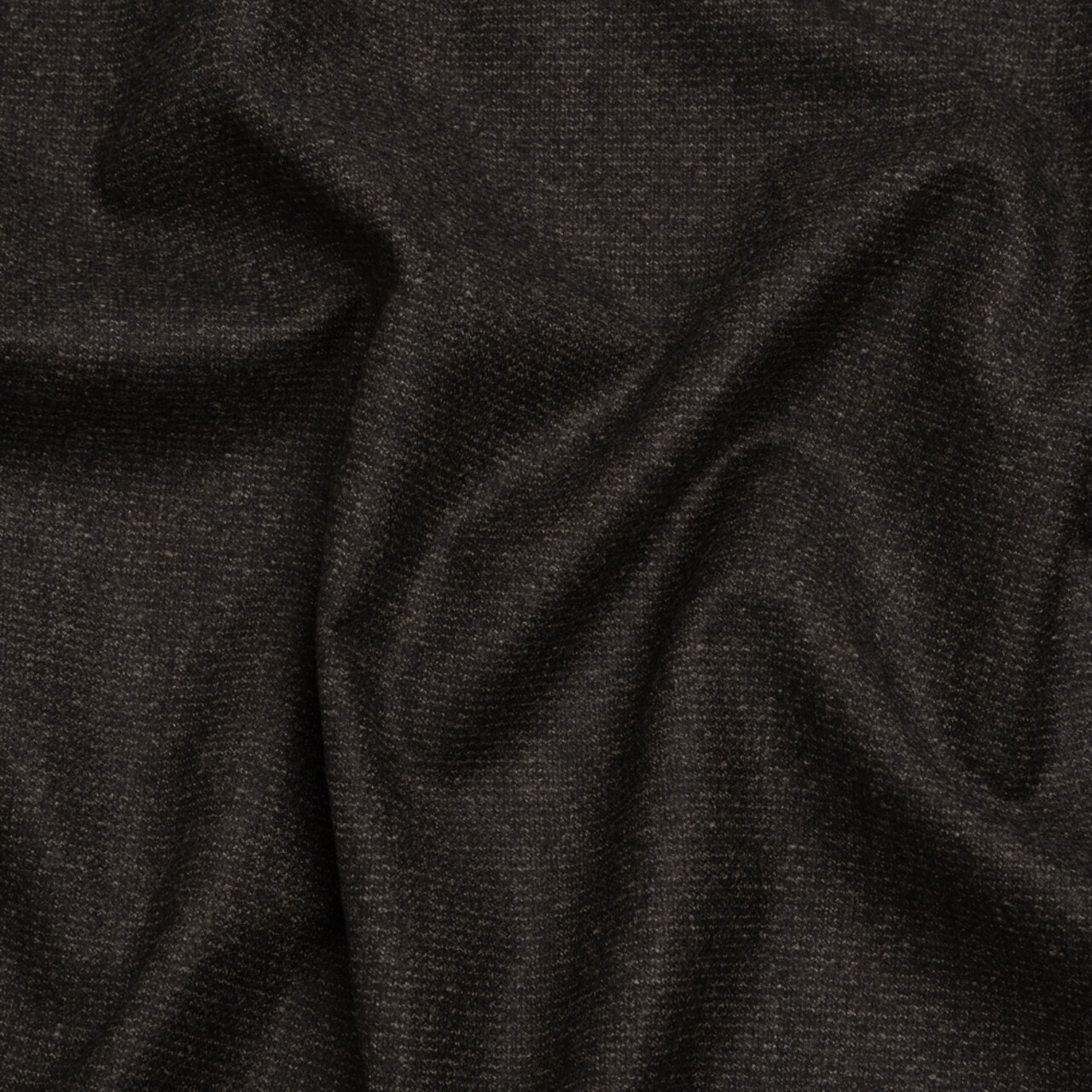 1 Yard Super 130 Wool Suiting Made in Italy - Black and Beige Heathered – Deadstock 58’’ Width